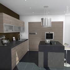 Cuisine En Bois Structure Stilo Noyer Naturel Oskab Cuisine Contemporaine Cuisine Moderne Cuisine En U