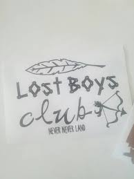 Peter Pan Lost Boys Club Vinyl Decal Sticker Etsy Lost Boys Tattoo Lost Boys Peter Pan Lost Boys