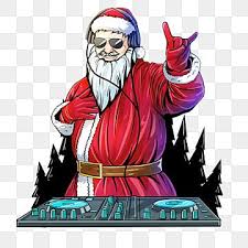 Christmas Party Santa Rock Punk Illustration Elements Dj Christmas Electronic Music Png Transparent Clipart Image And Psd File For Free Download Christmas Party Christmas Party Gift Electronic Music