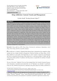 Pdf Drug Addiction Current Trends And Management