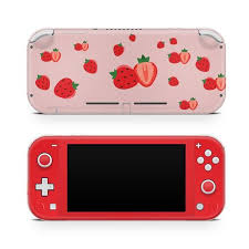 Nintendo Switch Lite Piel Linda Fresa Interruptor De Fruta Lite Piel Rosa Rosa Cubierta Complet Nintendo Switch Case Nintendo Switch Accessories Nintendo Lite