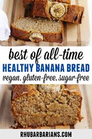 The Best Vegan Oat Flour Banana Bread Rhubarbarians Recipe Sugar Free Banana Bread Banana Recipes Dairy Free Banana Bread