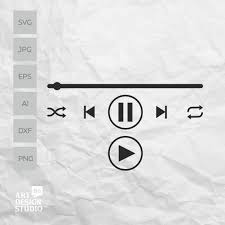 Spotify Song Buttons Svg For Glass Song Posters Music Player Etsy In 2020 Custom Album Covers Music Covers Music Signs
