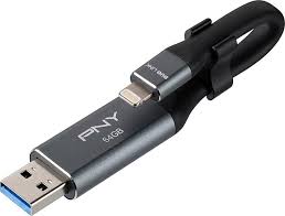 Pny Duo Link On The Go 64gb Usb 3 0 Apple Lightning Flash Drive Metal Gray P Fdi64gla02gc Rb Best Buy In 2020 Flash Drive Usb Usb Flash Drive