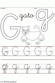 Letra G Para Colorear