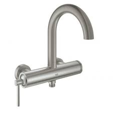 Mitigeur De Bain Grohe Atrio Montage Mural Inverseur Automatique Bain Douche Coloris Acier Super 32652dc3