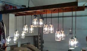 Mason Jar Ladder Light My Husband Made This Mason Jar Lighted Ladder For Our Daughter S Upcoming Mason Jar Light Fixture Light Fixtures Mason Jar Chandelier
