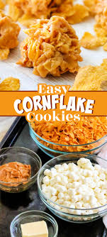 Easy Peanut Butter Cornflake Cookies Peanut Butter Cornflake Cookie Recipe Cornflake Cookies Cornflake Cookies Recipe