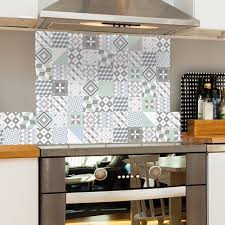 Credence Cuisine En Aluminium Carreaux Ciment Pastel Top Decor Fond De Hotte L60xh70cm Brico Prive Credence Cuisine Cuisine Aluminium Deco Maison