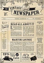 News Article Example Newspaper Layout Vintage Newspaper Newspaper Design