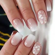 A light color on the top of the nail gradually blends into a darker color toward the tip. Best Ombre Nails For Fall 30 Fall Ombre Nails For 2019 Styles Art Lace Nail Design Lace Nails Ombre Nail Designs