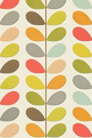 Orla Kiely Multi Stem Paper Pattern Vintage Retro Wallpaper Pattern Wallpaper