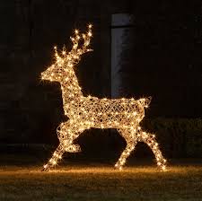 Daddy Rattan Reindeer Outdoor Christmas Figure Outdoor Christmas Light Displays Outdoor Christmas Outdoor Christmas Figures