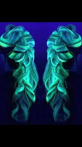 Awesome Uv Light Hair Glow Hair Rainbow Hair Dark Hair Dye