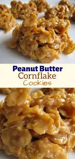 Peanut Butter Cornflake Cookies No Bake In 2020 Cornflake Cookies Peanut Butter Cornflake Cookies Cornflake Recipes