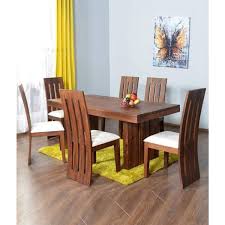 Gorevizon Hard Wooden Dining Table Set Finish Color Honey Wooden Dining Table Designs Dining Table Design Modern Wooden Dining Table Set