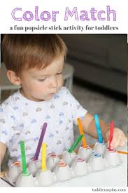 Color Match Activity Toddler At Play Toddler Activities Fun Activities For Toddlers Fine Motor Skills Activities