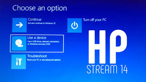 How To Reset An Hp Stream 14 To Factory Settings Youtube