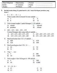 Pin Di Matematika Kelas 4