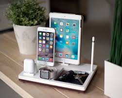 Nytstnd Quad Charging Station For Iphone Ipad Airpods Apple Watch And Apple Pencil Charging Station Organizer Charging Station Apple Watch Iphone