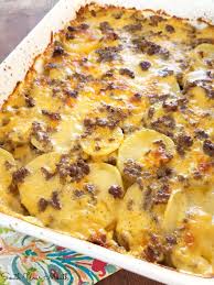 Hamburger Potato Casserole An Easy Casserole Recipe With Ground Beef Cheese Ground Beef Casserole Recipes Potatoe Casserole Recipes Easy Casserole Recipes