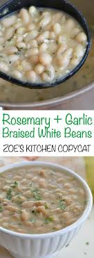 Rosemary And Garlic White Beans Recipe Side Dish Recipes Easy Bean Recipes Zoes Kitchen