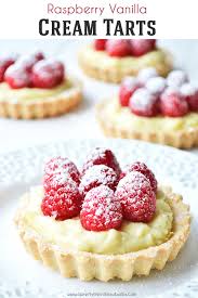 Delicious Raspberry Vanilla Cream Tarts Made With A Shortbread Crust Vanilla Cream Filling And Fresh Raspbe Mini Tart Recipes Fruit Tart Recipe Tart Dessert