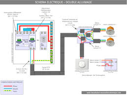 Le Schema Electrique Du Double Allumage Interrupteur Double Schema Electrique Detecteur De Mouvement Electrique