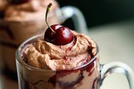 Dark Chocolate Mousse Parfaits With Cherry Almond Syrup Dark Chocolate Mousse Chocolate Mousse Cherry Parfait