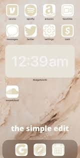 95 Beige Iphone Ios 14 App Icons Covers 95 Beige Social Media Set App Icons Apple Ios App Covers App Icon Homescreen Iphone Homescreen