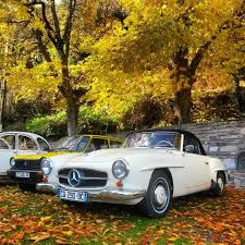 Beautiful Fall Setting On The Island Of Corsica France Mercedes Benz 190sl Pic C Cedric Osborne 190sl 190slrestorati Mercedes Benz Mercedes Benz 190 Benz