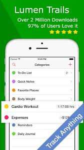 Lumen Trails Daily Planner Tracker Journal Log Diary On The App Store Planner Tracker Budget Planner Expense Tracker
