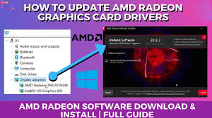 How To Update Amd Radeon Graphics Card Drivers Amd Radeon Software Dow Graphic Card Amd How To Find Out