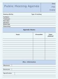 Seminar Agenda Template Meeting Agenda Template Agenda Template Meeting Agenda