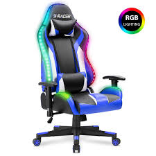Homall Gaming Chair Rgb Lighting High Back Computer Chair Pu Leather Desk Chair Gaming Chair Computer Gaming Room Game Room