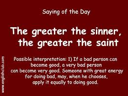Saying The Greater The Dinner The Greater The Saint Idioms And Phrases Learn English Words English Vocabulary Words