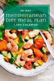 30 Day Mediterranean Diet Meal Plan 1 200 Calories In 2020 Mediterranean Diet Recipes Mediterranean Diet Meal Plan Eating Well Recipes