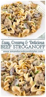 Ground Beef Stroganoff Recipe In 2020 Favorite Pasta Recipes Stroganoff Recipe Beef Stroganoff Easy