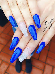 Shop for acrylic nails in fake nails. 120 Best Coffin Nails Ideas That Suit Everyone Blue Acrylic Nails Blue Nail Designs Blue Glitter Nails