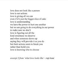 What Love Look Like Rupi Kaur Quotes Words Rupi Kaur