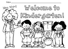 Welcome To Kindergarten Free Color Sheet Welcome To Kindergarten Kindergarten Colors Beginning Of Kindergarten