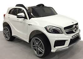 Riricar Voiture Electrique Enfant Mercedes Benz A45 Amg Blanc 1 Place Avec Telecommande 2 Voiture Electrique Enfant Voiture Electrique Bebe Voiture Electrique