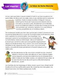 Le Tresor De Barbe Blanche Lafeuillemobile Com Writing Comprehension Reading Material French Education