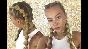 See the latest braided hair trend, here. How To Bubble Braid Your Own Hair Tutorial Hollie Hobin Youtube