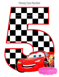 Cars Birthday Centerpiece Cars Birthday Decorations Cars Centerpiece Cars Party Cars Number 5 Digital Printable Cars Birthday Cars Birthday Party Disney Disney Cars Birthday