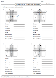 Domain And Range Of Quadratics Worksheet Answers Breadandhearth Best Domain And Range Of Quadrati Quadratics Solving Quadratic Equations Quadratic Functions