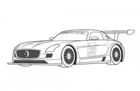Mercedes Benz Sls Gt3 Sportscar Coloring Page Free Online Cars Coloring Pages For Kids Mercedes Benz Sls Mercedes Benz