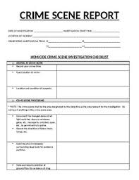 Upload a worksheet and get your name on the site. Csi Lab Crime Scene Report By Mrs Stotts Science Store Tpt