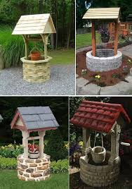 Cute Little Water Well Diy Garden Fountains Garden Decor Rustic Gardens