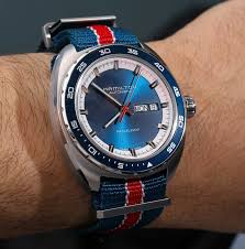 Hamilton Pan Europ Watch On Nato Hands On Ablogtowatch Nato Strap Watches Watches For Men Most Popular Watches